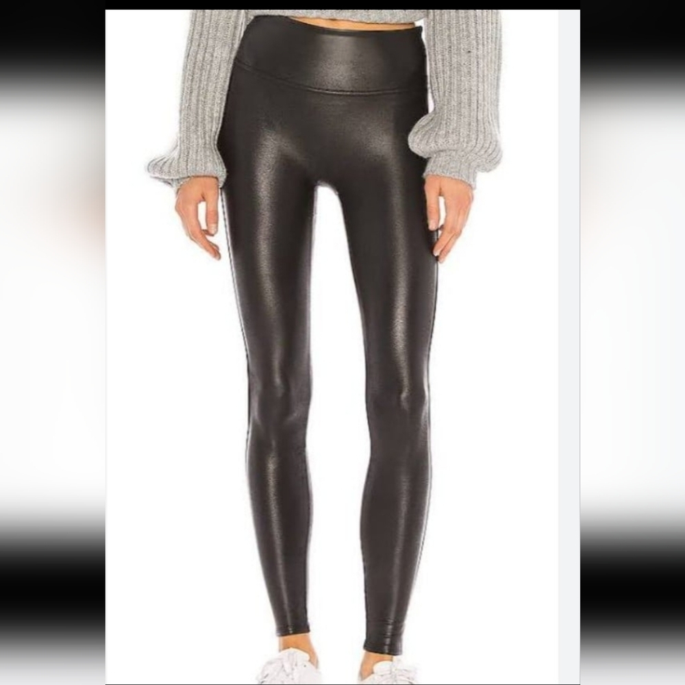Spanx faux leather leggings XS NWOT